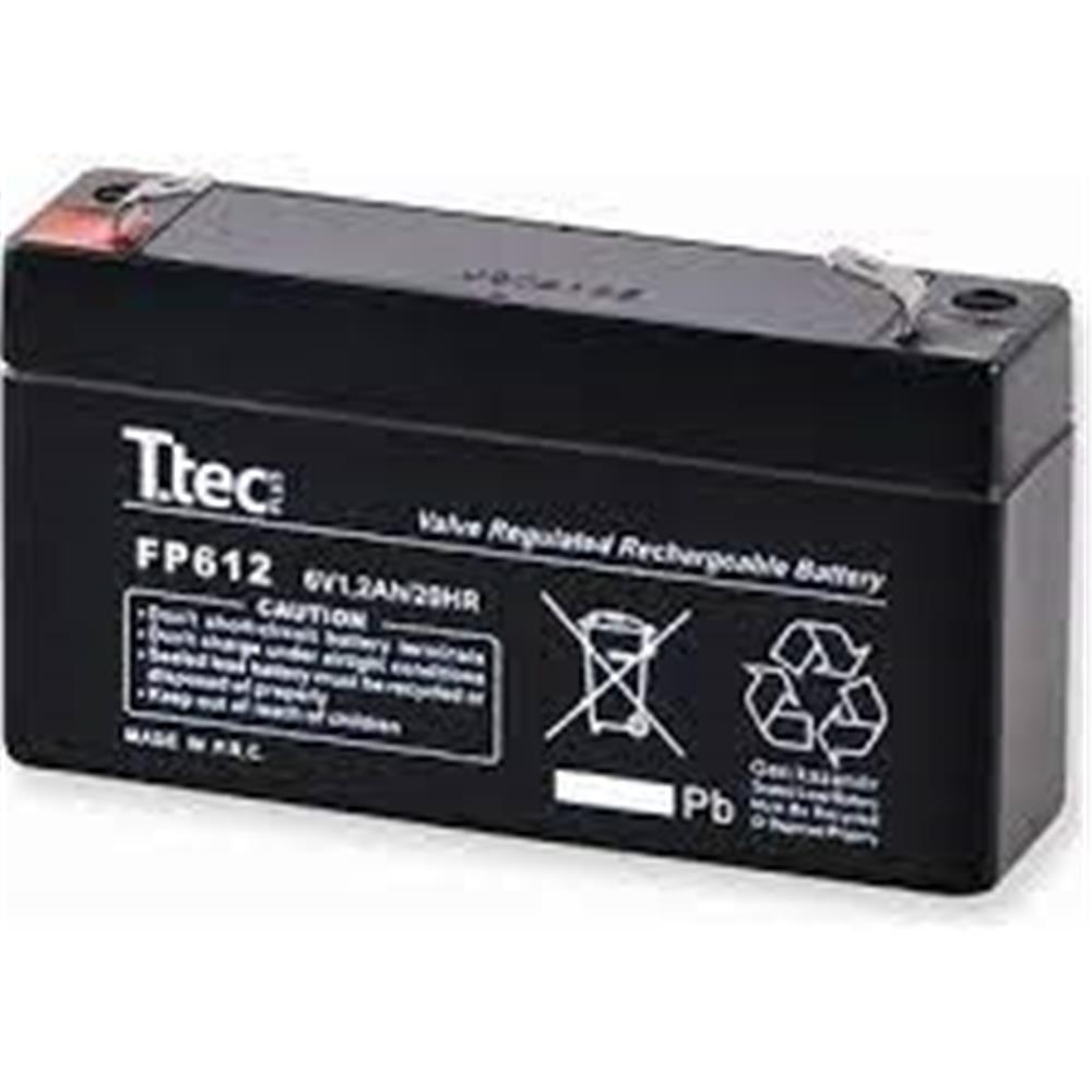 101376 Ttec 6V 1.3AH Bakımsız Kuru Akü - Görsel 1
