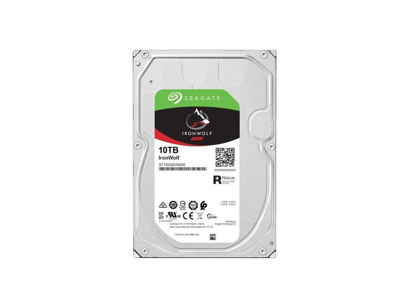 102533 Seagate 10TB Ironwolf ST10000VN000 3.5" 256MB 7200 Rpm Nas Disk Harddisk (Koyuncu Distribitör Ürünü) - Görsel 1
