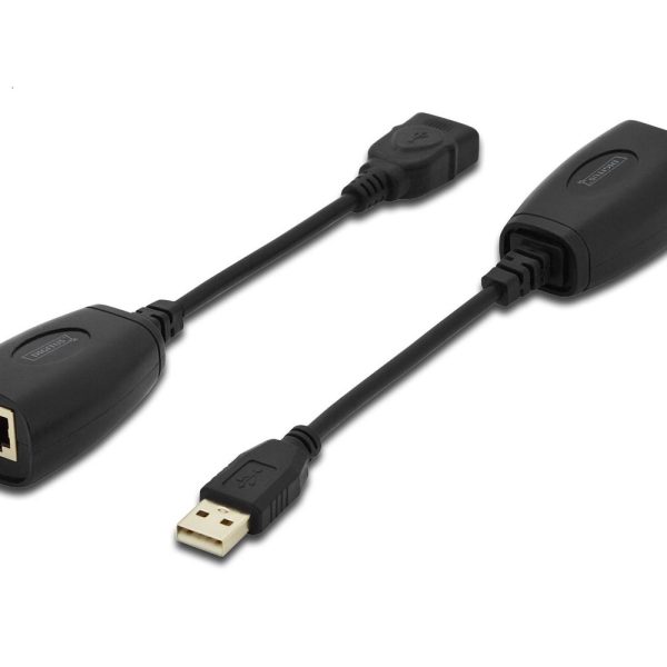 Digitus DA-70139-2 USB 1.1 Mesafe Uzatma Cihazı, CAT 6-6A-7 AWG23 S-FTP ya da F-FTP 45 metre