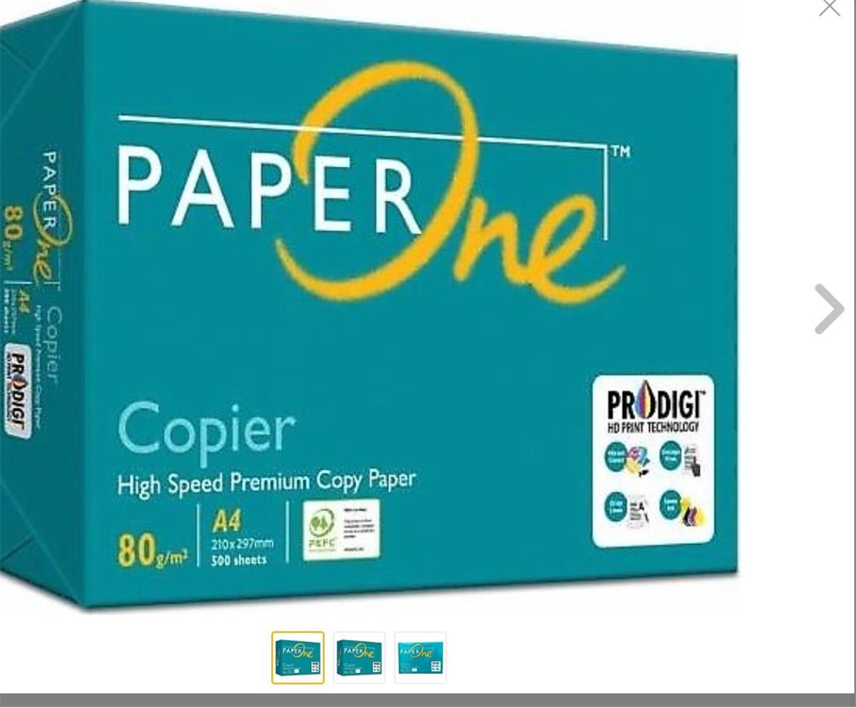 103157 Office Paper A4 Fotokopi Kağıdı 80gr-500 lü 1 koli= 5 paket - Görsel 1
