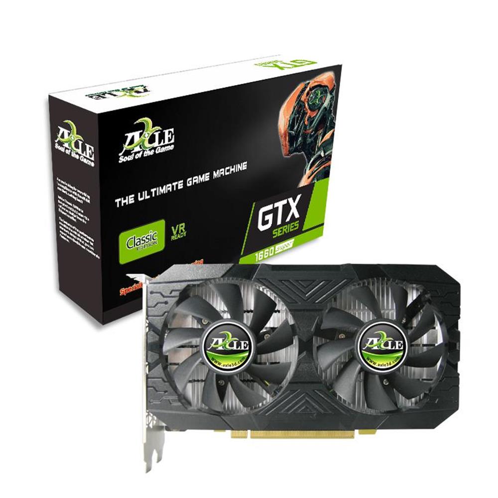 103205 Axle GeForce GTX1660 Super Ver.1.12 AX-GTX1660S 6GB GDDR6 192Bit DX12 Gaming (Oyuncu) Ekran Kartı - Görsel 1