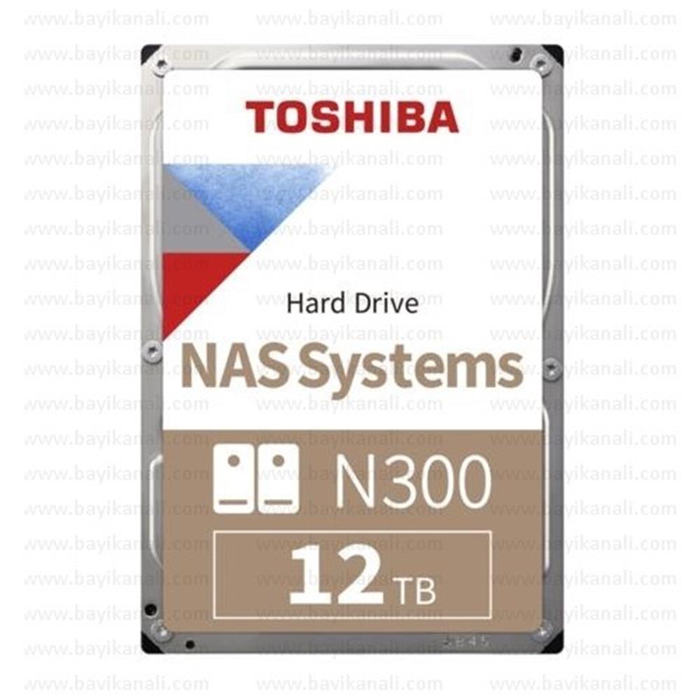 103925 Toshiba 12TB N300 7200RPM 256MB Cache Sata 3 HDWG21CUZSVA NAS Disk - Görsel 1