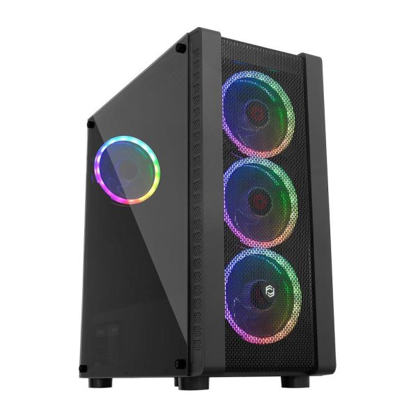 Frisby FC-9320G Gaming Kasa (Dual-Ring RGB Fan + 600W 80+ Bronze)1 x USB 3.0, 2 x USB 2.0
