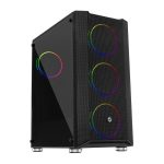 Frisby FC-9405G PANDA Gaming Kasa (Double Slim Ring RGB Fan + 650W 80+)