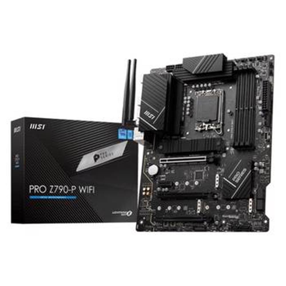 104768 Msi Pro Z790-P Wifi 7000Mhz(Oc) Ddr5 Soket 1700 M.2 Hdmı Dp Atx Anakart - Görsel 1