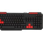 Everest KM-6825 Siyah Usb Kırmızı Tuşlu Türkçe Multimedia Klavye + Mouse Set