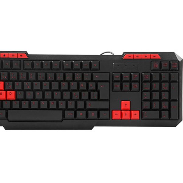 Everest KM-6825 Siyah Usb Kırmızı Tuşlu Türkçe Multimedia Klavye + Mouse Set