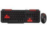 Everest KM-6825 Siyah Usb Kırmızı Tuşlu Türkçe Multimedia Klavye + Mouse Set - Görsel 2