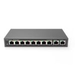 Ruijie-Reyee RG-ES110D-P 8 Port Poe+ 10-100 Mbps 2 Port 10-100-1000 Mbps Uplink Switch Çelik Kasa - Görsel 2