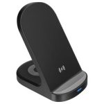 S-link SL-CW05 Mobil Telefon Uyumlu 15W LED Logo PRM Siyah Kablosuz Şarj Cihazı - Görsel 2