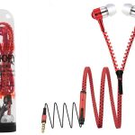 Snopy SN-808 Fermuar Kablolu Kırmızı Kulak İçi Kulaklık