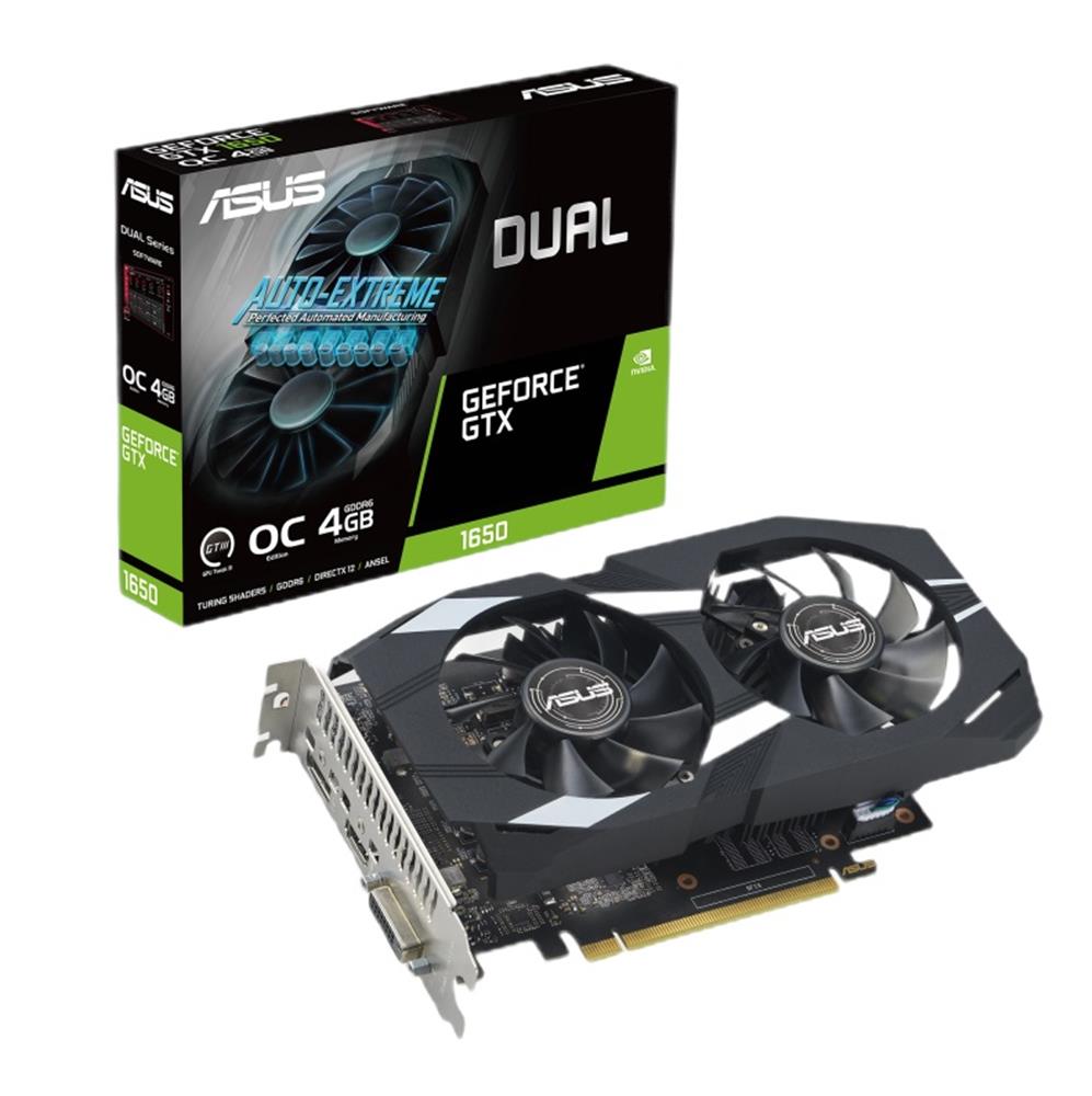 107502 Asus GeForce GTX1650 OC Dual DUAL-GTX1650-O4GD6-P-EVO 4GB GDDR6 128 Bit Ekran Kartı - Görsel 1
