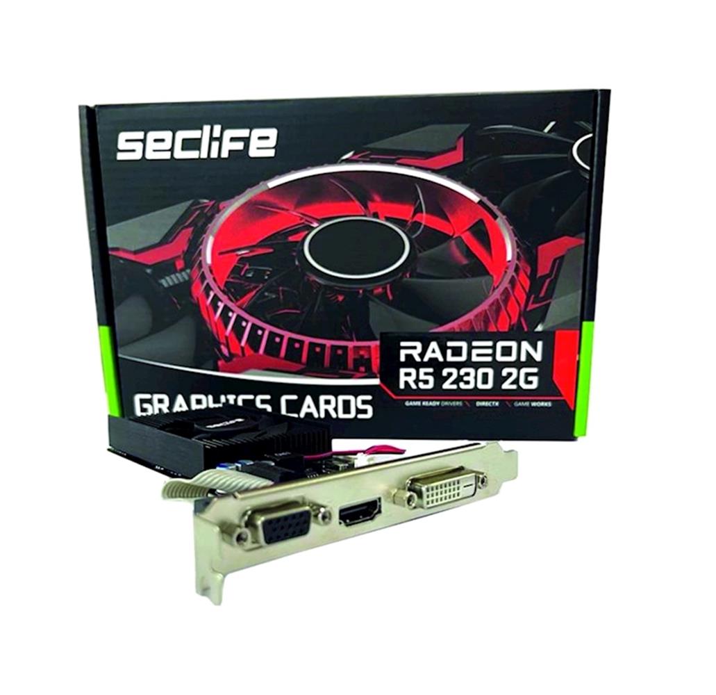 107570 Seclife Radeon R5 230 2GB DDR3 64Bit DVI HDMI VGA Ekran Kartı - Görsel 1