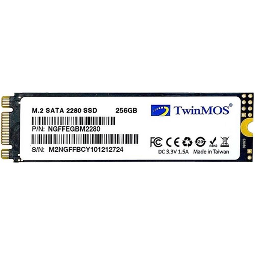 107735 TwinMOS 256GB NGFFEGBM2280 M.2 2280 SATA3 SSD (580Mb-550Mb-s) 3DNAND Ssd Disk - Görsel 1
