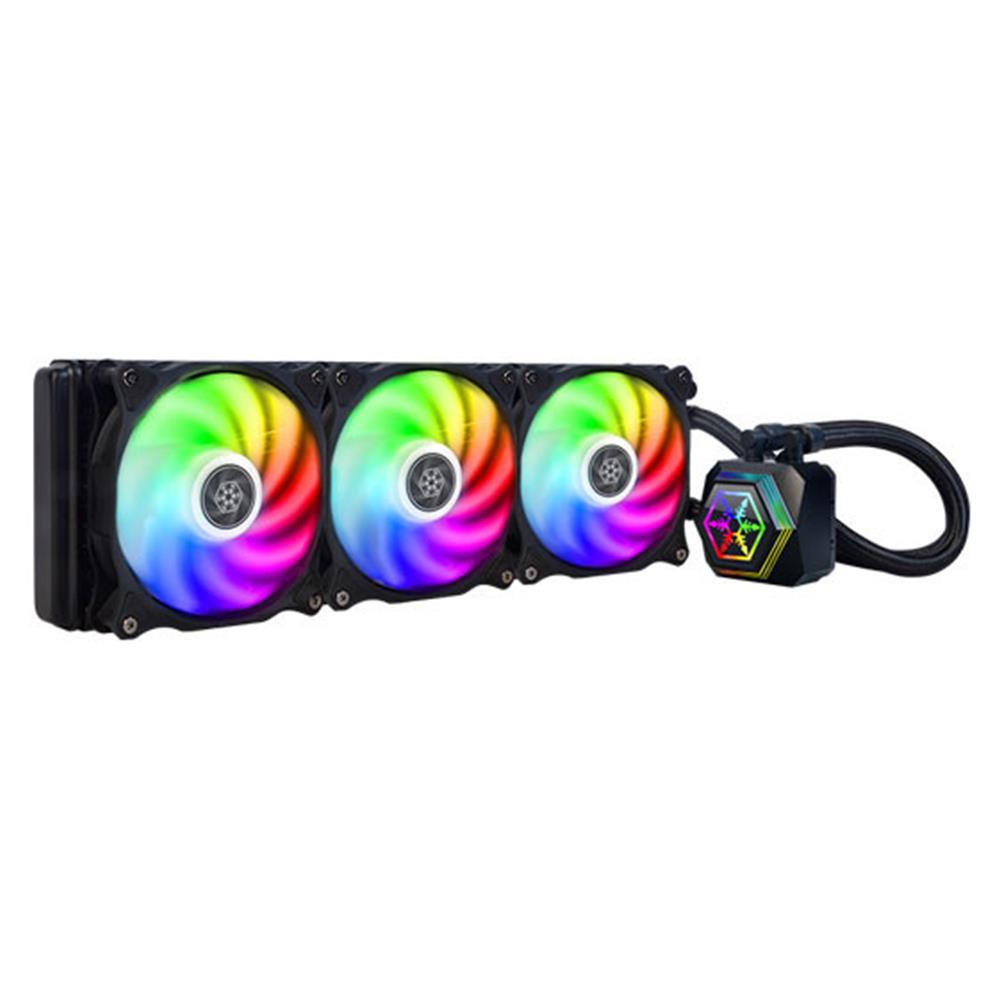 107778 SilverStone SST-PF360-ARGB-V2 ARGB 360mm 3 x 12cm LGA 1700 Soket Destekli Fan Sıvı Soğutucu - Görsel 1
