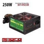 PowerBoost BST-ATX250R 250w, PPFC 12cm Kırmızı Fanlı ATX PSU (Retail Box) - Görsel 2