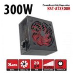 PowerBoost BST-ATX300R 300w, PPFC 12cm Kırmızı Fanlı ATX PSU (Retail Box) Güç Kaynağı - Görsel 2