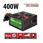 PowerBoost BST-ATX400R 400w, PPFC 12cm Siyah Fanlı ATX PSU Power kablo (Retail Box) Güç Kaynağı - Görsel 2