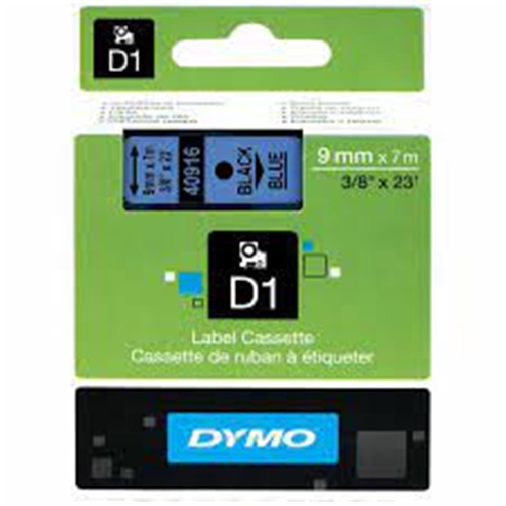 108631 DYMO S0720710 D1 Yedek Şerit 9 mmx7mt Mavi-Siyah 40916 - Görsel 1
