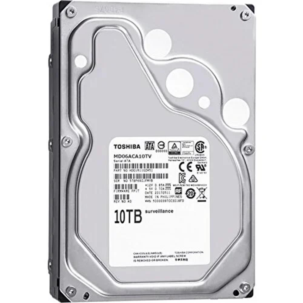 108756 Toshiba 10TB MD06ACA10TV SATA 3.0 7200 RPM 3.5" Sata 3 7-24 Güvenlik Diski (İthalat) - Görsel 1