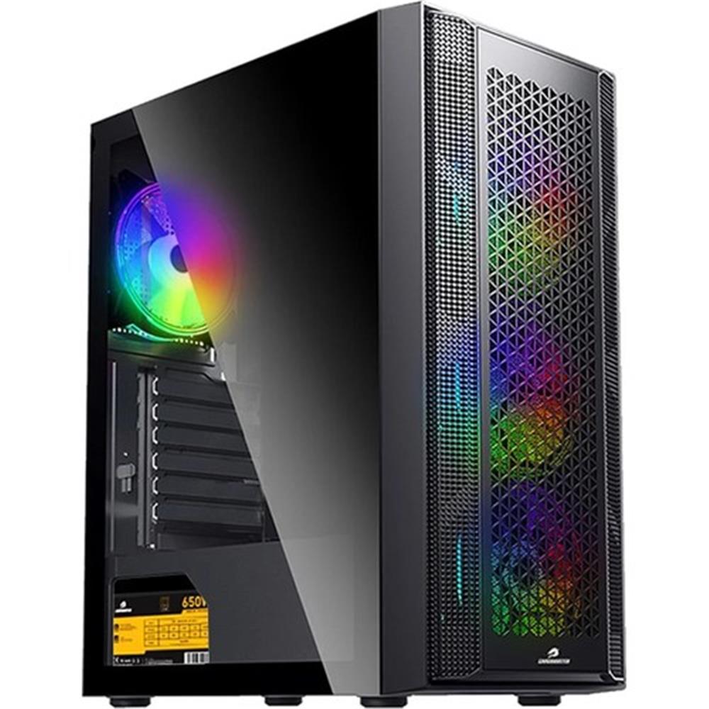 108884 Gamebooster GB-F3107B 650W 80+ Br 4X12CM Argb Fan Atx Usb3.0 Gaming Kasa - Görsel 1