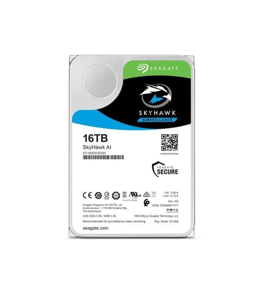 109196 Seagate 16TB SkyHawk 3.5" 7200RPM SST16000VE002 7-24 Harddisk (İthalat) - Görsel 1