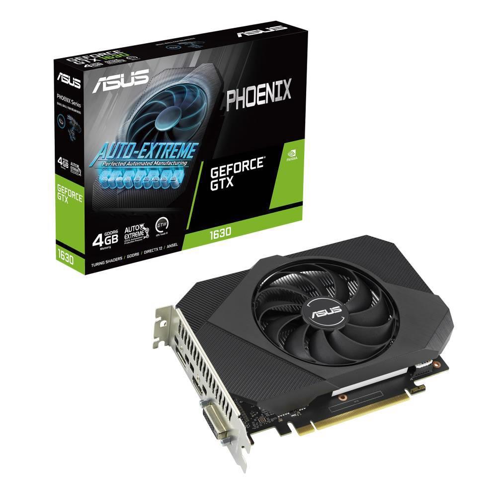 109224 Asus Geforce GTX1630 Ph-Gtx1630-4G 4Gb Gddr6 64Bit 1815Mhz Oc Dvı Hdmı Dp Ekran Kartı - Görsel 1