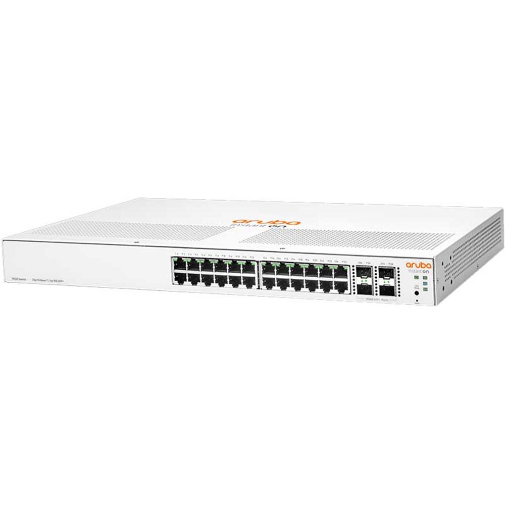109606 Hp Aruba Instant On 1930-24G-PoE+ 4 SFP 195W (24 port 10-100-1000 PoE+) , PoE ,4 SFP+ 1-10GbE Port - Görsel 1