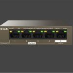 Tenda G0-5G-PoE 5 Port 4 Port Poe+ 10-100-1000 Switch Çelik Kasa POE Router