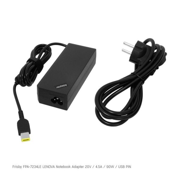 Frisby FPA-7234LE Notebook Adaptör (Lenovo) 20V 4.5A (Uç Boyutu : USB Pin)
