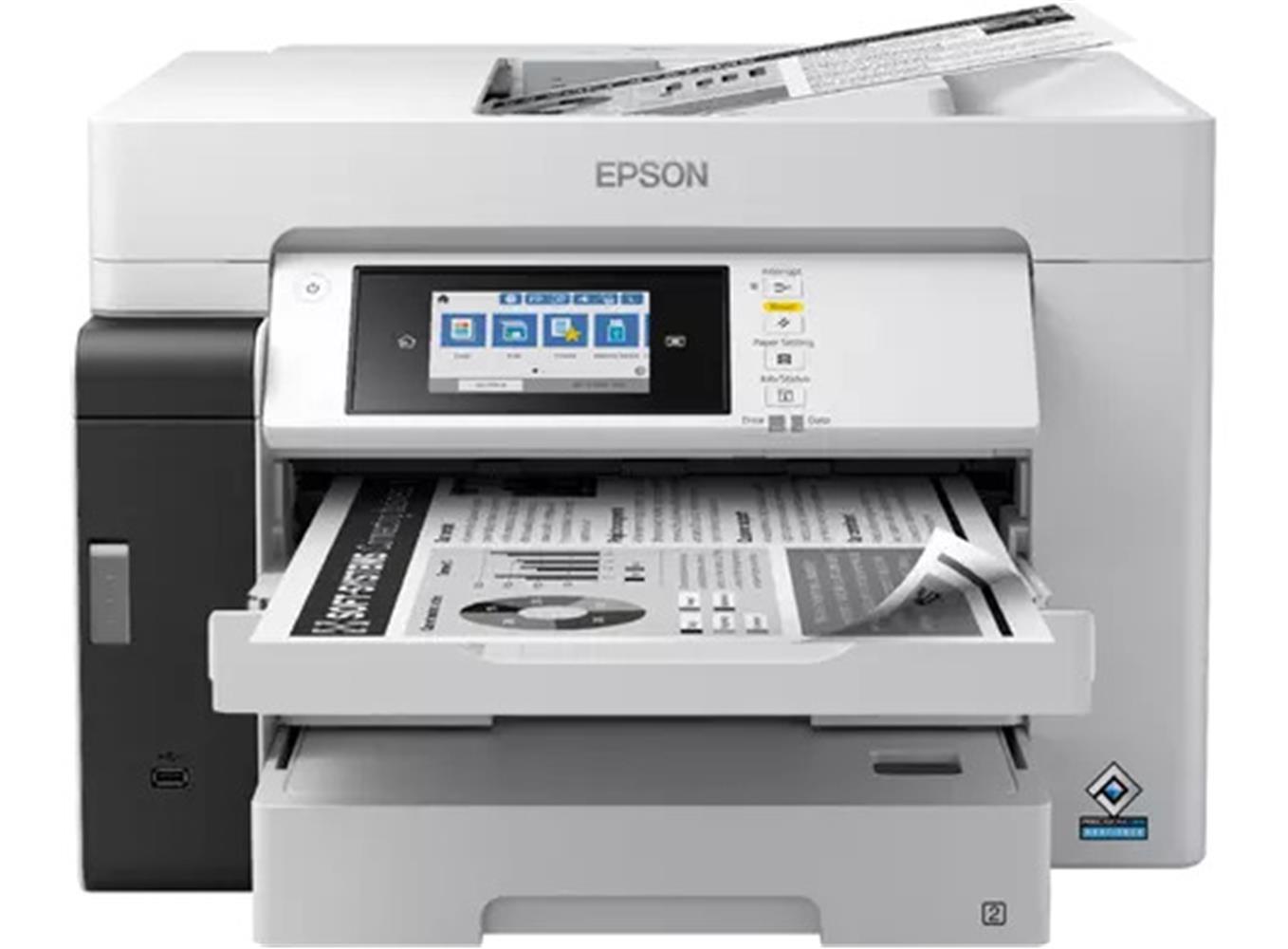 110402 Epson EcoTank M15180 Wi-Fi + Fotokopi + Tarayıcı A3-A4 Siyah Beyaz Mürekkep Tanklı Yazıcı - Görsel 1