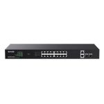 Tenda TEG1120P-16-250W 16 Port Poe+ 10-100-1000 2 Port Uplink +  2 Port SFP Switch Çelik Kasa - Görsel 2