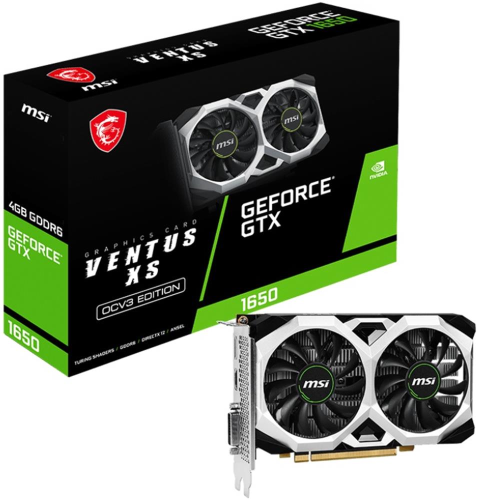 112916 Msi GeForce GTX 1650 D6 Ventus XS OCV3 4GB GDDR6 128 Bit Ekran Kartı - Görsel 1