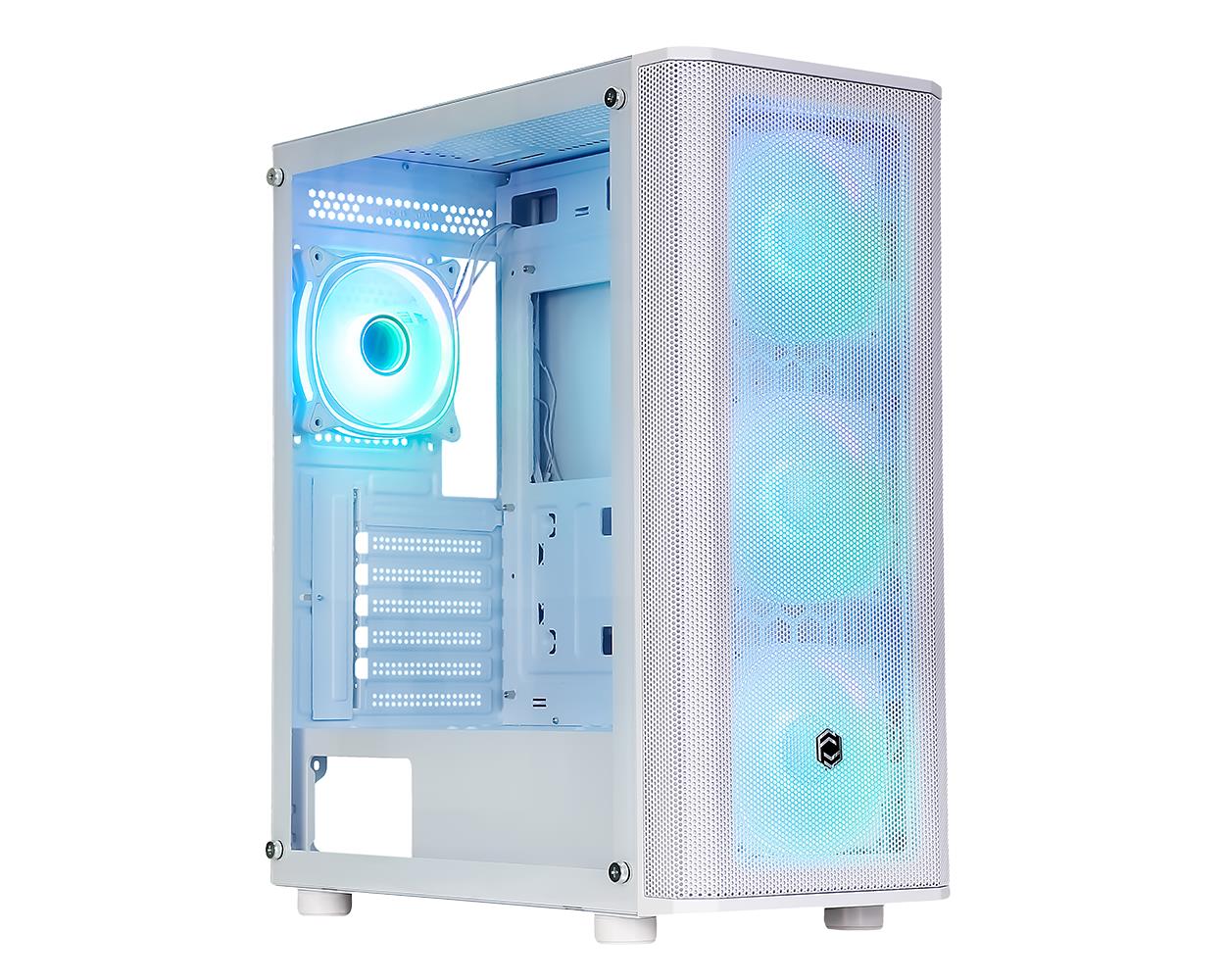 113161 Frisby CM-106 650w 80+ ARGB Fan Gaming Beyaz Mesh Kasa - Görsel 1