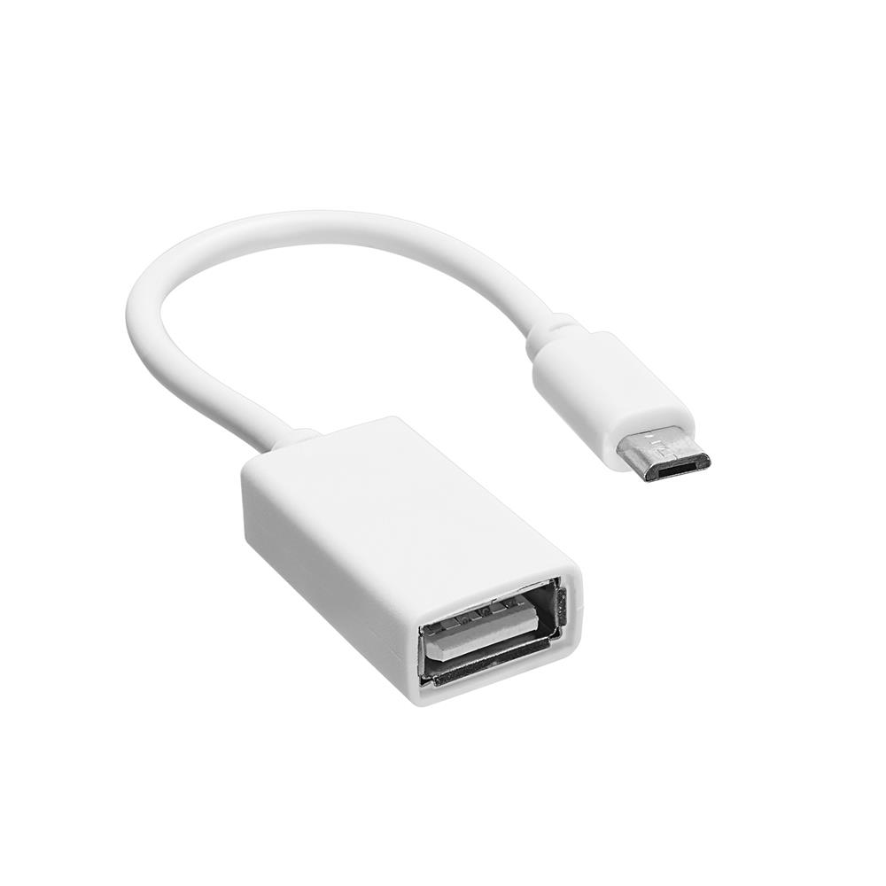 113266 Hytech HY-X110 Beyaz USB F to MicroUSB M OTG Çevirici - Görsel 1