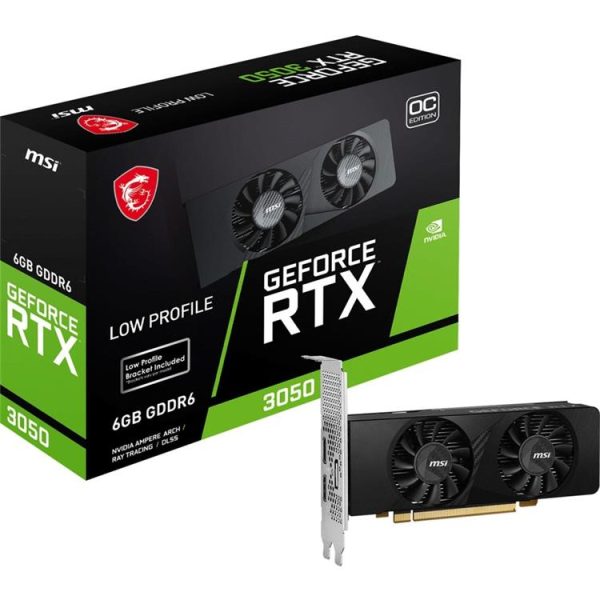 Msi GeForce RTX3050 LP 6G OC 6GB GDDR6 96B DX12 PCIE 4.0 X8 (1XDP 2XHDMI) Gaming Ekran Kartı