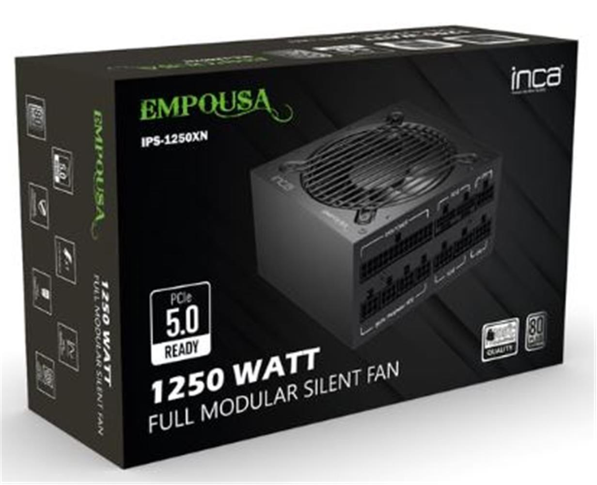 114228 Inca IPS-1250XN 80 Plus Platinium 1250W PowerSupply - Görsel 1