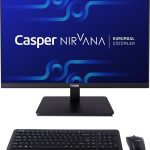 Casper Nirvana A90.1342-BE00X-V-S Siyah Intel i5-13420H 16GB RAM 500GB NVME 23.8" Pivot All In One