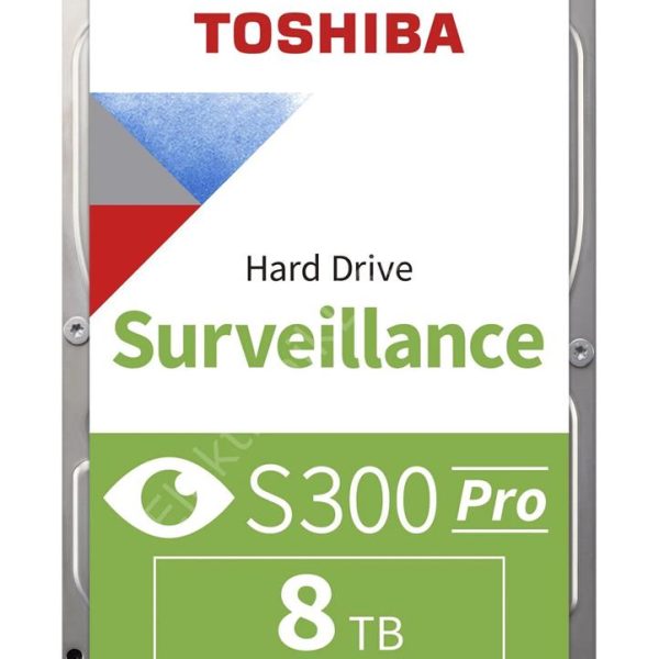 Toshiba 8TB MD10ADA800V S300Pro 7200RPM 512MB SATA3 180TB-Y 7-24 Güvenlik Disk