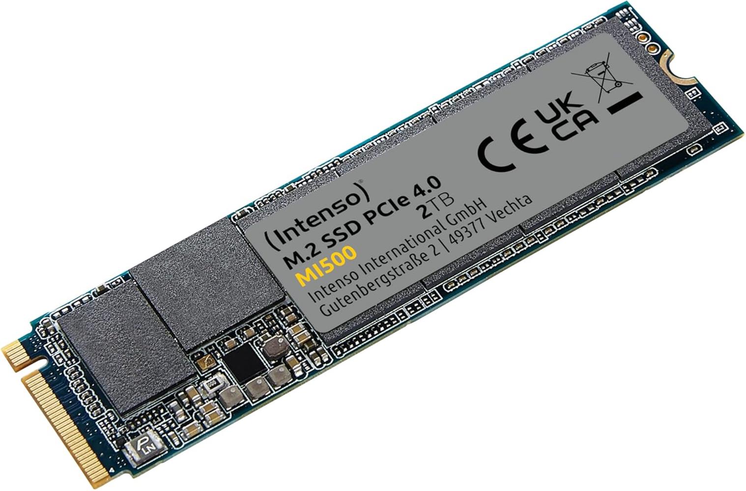 114508 Intenso 2TB MI500 Gen.4x4 NVMe 1.4 SSD 5300MB-4500MB-s Ssd Disk - Görsel 1