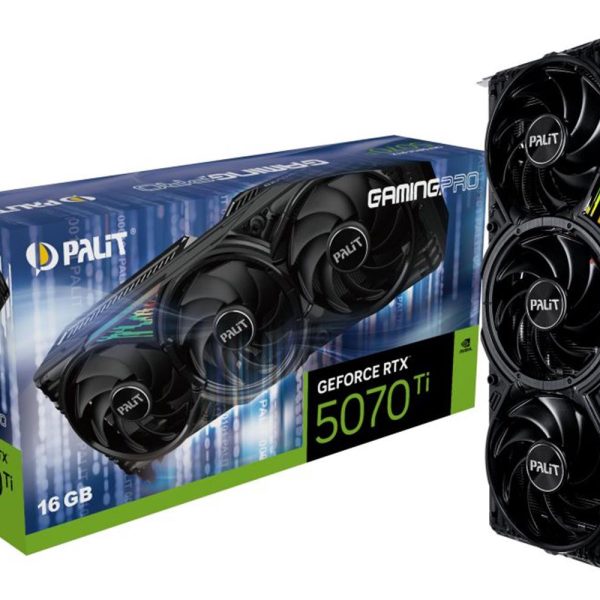 Palit GeForce RTX5070Ti GamingPro 16GB-256bit GDDR7 HDMI 3xDP DLSS4 Ekran kartı