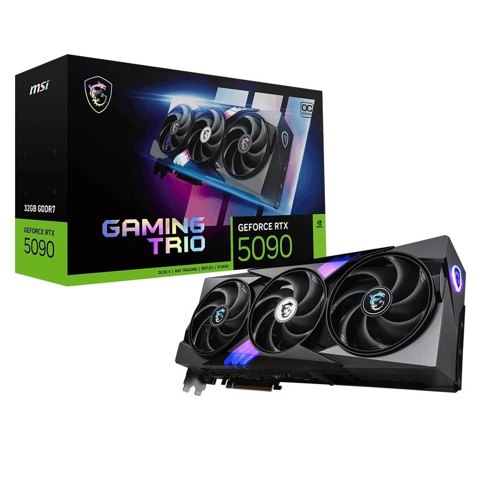 114681 Msı GeForce RTX5090 32G GAMING TRIO OC 32GB GDDR7 512 Bit DLSS 4 Ekran Kartı - Görsel 1