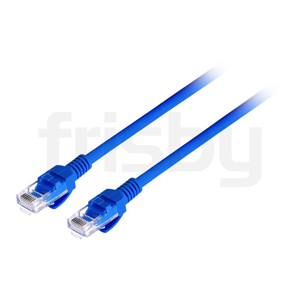 114710 Frisby FA-C6716B CAT6 Patch Kablo 60cm Mavi - Görsel 1