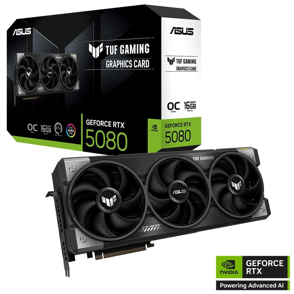 114787 Asus TUF Gaming RTX5080 OC TUF-RTX5080-O16G-GAMING 16GB GDDR7 256 Bit DLSS 4 Gaming Ekran Kartı - Görsel 1
