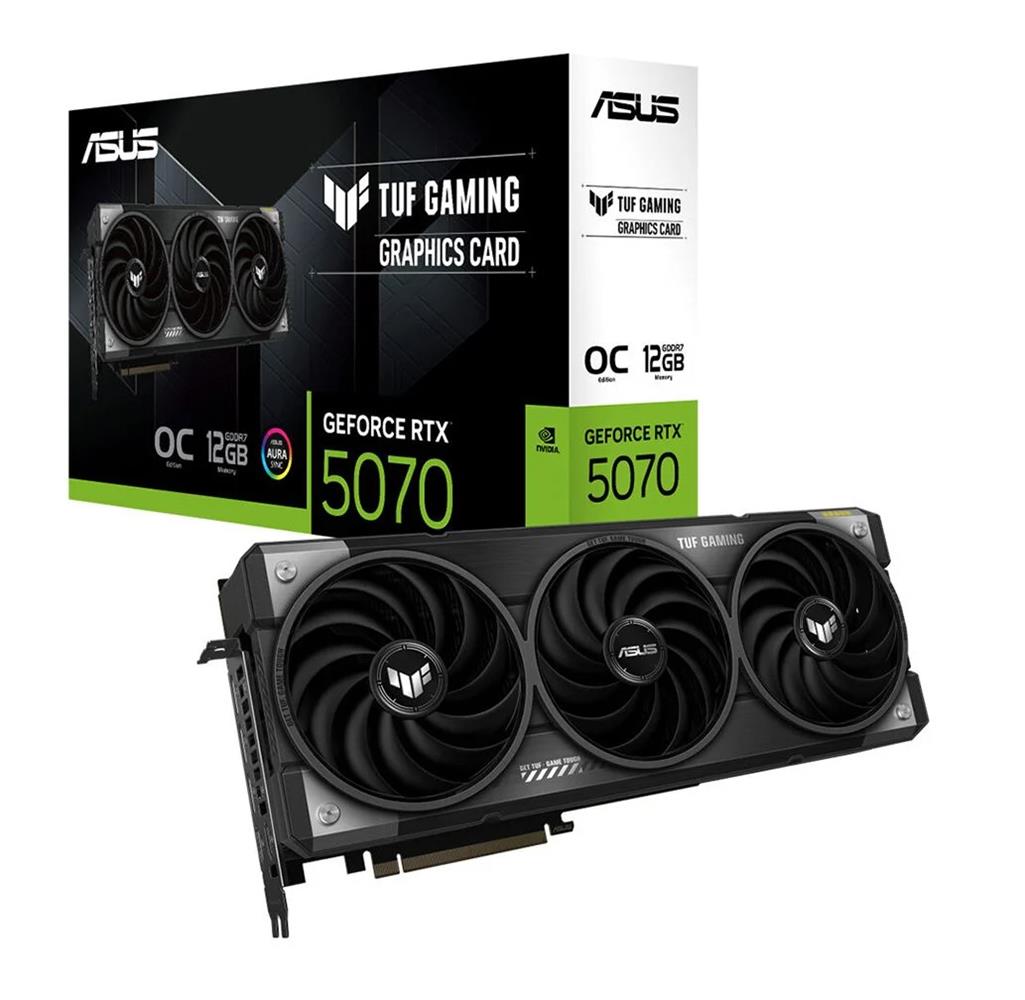 114823 Asus Tuf Gaming GeForce RTX5070 OC TUF-RTX5070-O12G-GAMING 12GB GDDR7 192 Bit DLSS 4 Ekran Kartı - Görsel 1