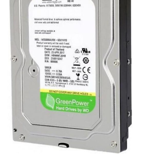 Wd 500Gb WD5000AURX SATA 3.0 5400 3.5" RPM Hard Disk