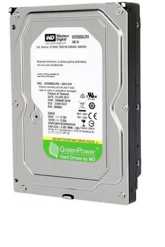 114930 Wd 500Gb WD5000AURX SATA 3.0 5400 3.5" RPM Hard Disk - Görsel 1