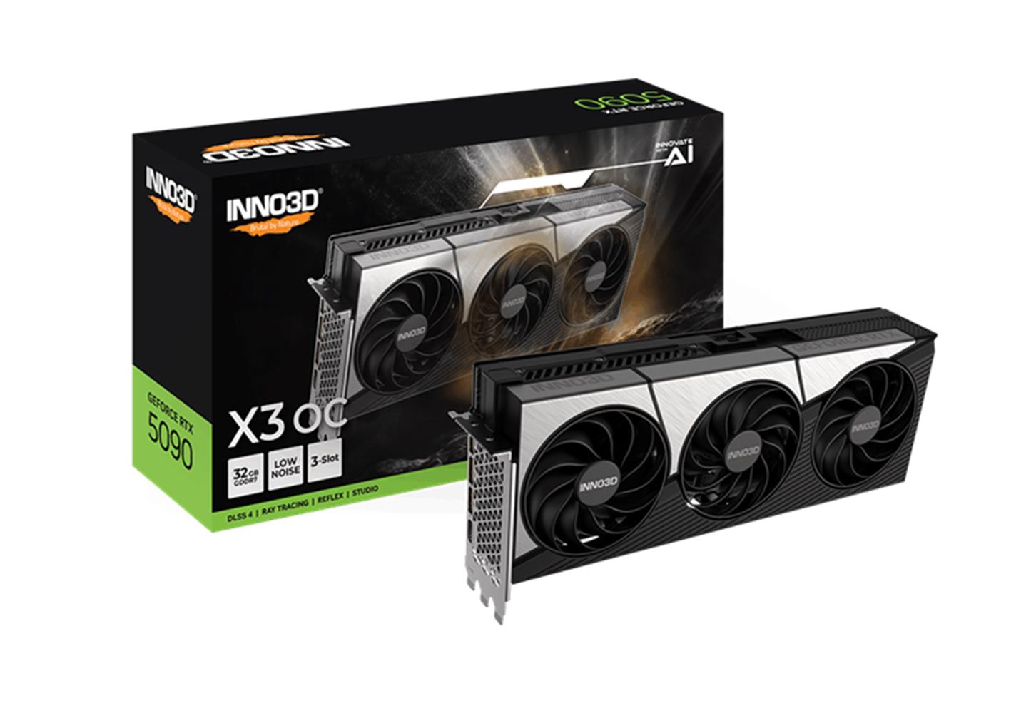 115057 Inno3D RTX5090 x3 OC 32GB 512Bit GDDR73xDP, HDMI, DLSS 4, NVIDIA Reflex 2 Ekran Kartı - Görsel 1