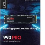 Samsung 4TB 990 Pro 7450-6900MB-s M.2 NVMe MZ-V9P4T0BW Ssd Disk