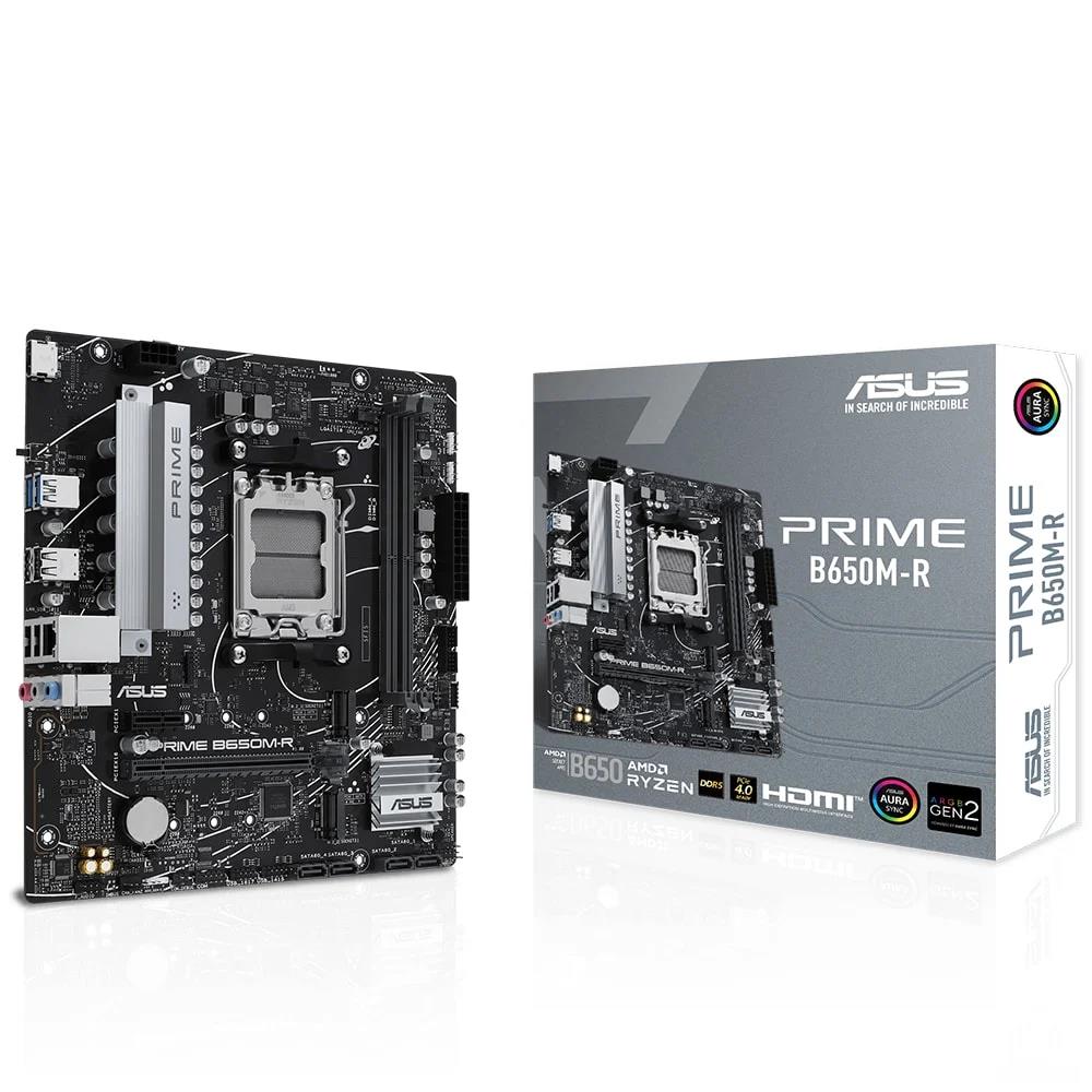 115249 Asus Prime B650M-R 7200MHz (OC) DDR5 Soket AM5 M.2 HDMI mATX Anakart - Görsel 1